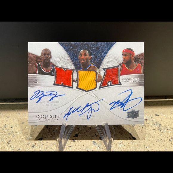 2007 Exquisite Jordan Lebron Kobe Auto Reprint Lot - Picture 3 of 4